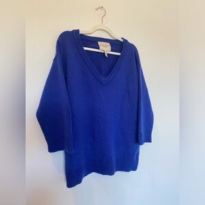 Lands' End Women's Blue Sweater